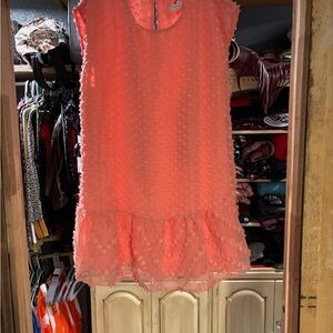 Cupio Dress in Vibrant Coral